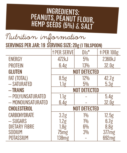 Mayvers - Protein+ Peanut Butter with Hemp Seeds