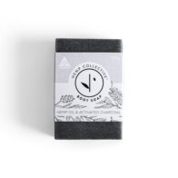 Hemp Collective Activated Charcoal body soap on white background