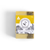 Hemp collective lemon myrtle nourishing soap on white background