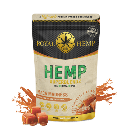 Royal Hemp - Hemp Superblendz Maca Madness Butterscotch Bliss 500g