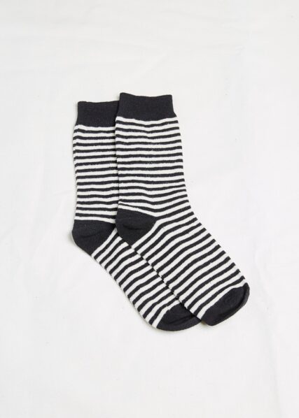 Hemp Clothing Australia - Daily Socks - Black Stripe