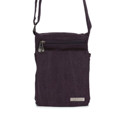 Sativa Metro Hemp Bag in Plum