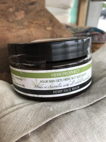 herb prophecy hemp face mask hemp clay mask wet face mask