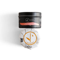 Hemp collective shampoo bar and tin on white background