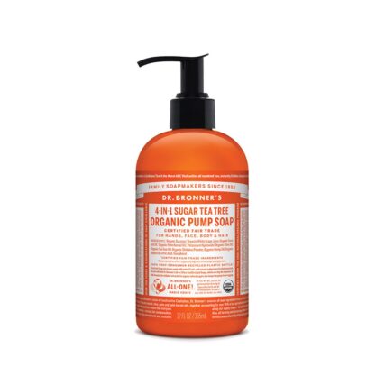 Dr. Bronner's 4-in-1 Organic Sugar Pump Soap Tea Tree 355ml
