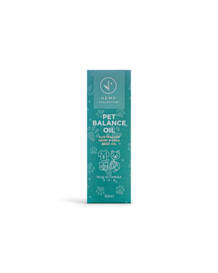 Hemp Collective Pet Balm Oil 50ml Packaging on white background