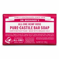 Dr. Bronner's Rose Pure Castile Bar Soap
