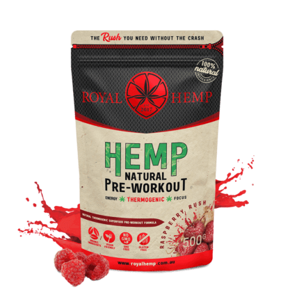 Royal Hemp -  Natural Pre-Workout Raspberry Rush 500g