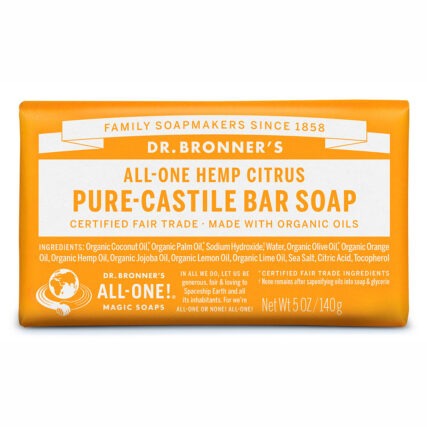 Dr Bronner's - Citrus Pure Castile Bar Soap