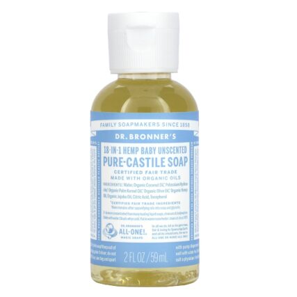 Dr Bronner's - Baby Unscented Pure Castile Soap 59ml