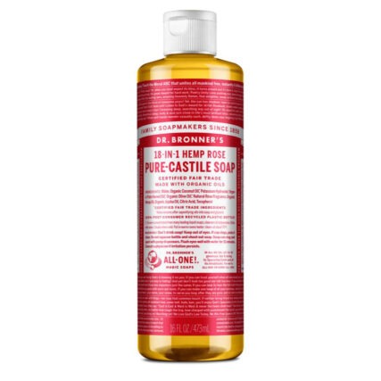 Dr Bronner's - Rose Pure Castile Soap 473ml