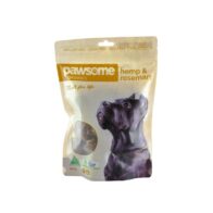 A packet of Pawsome Organics - Organic Hemp Protein Treats with Rosemary