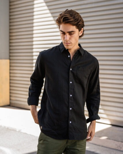 Hemp Clothing Australia - Men's Long Sleeve Newtown Shirt