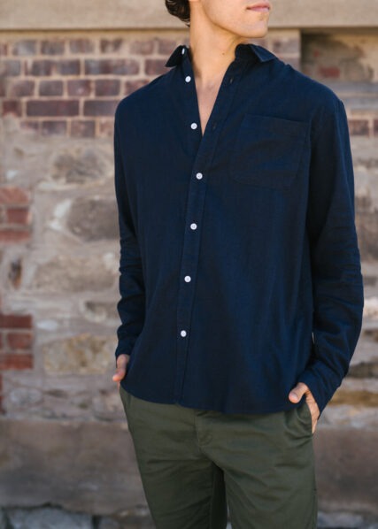 Hemp Clothing Australia - Men's Long Sleeve Newtown Shirt - Image 5