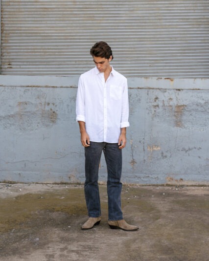 Hemp Clothing Australia - Men's Long Sleeve Newtown Shirt - Image 3