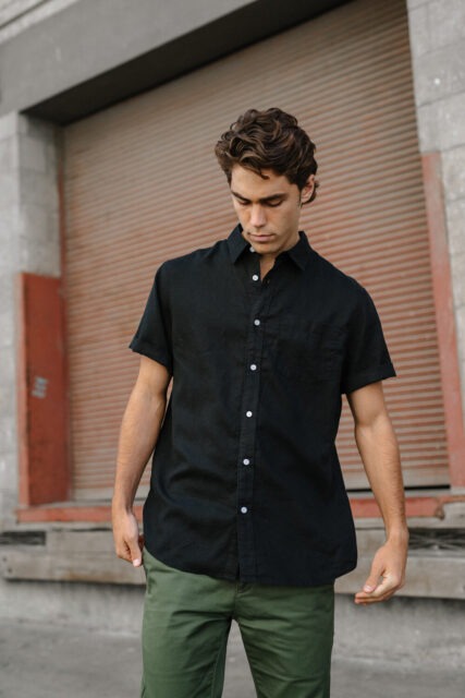 Hemp Clothing Australia - Men's Short Sleeve Newtown Shirt