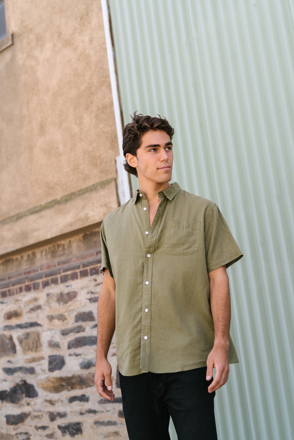 Hemp Clothing Australia Men s Short Sleeve Newtown Shirt Hemp Store