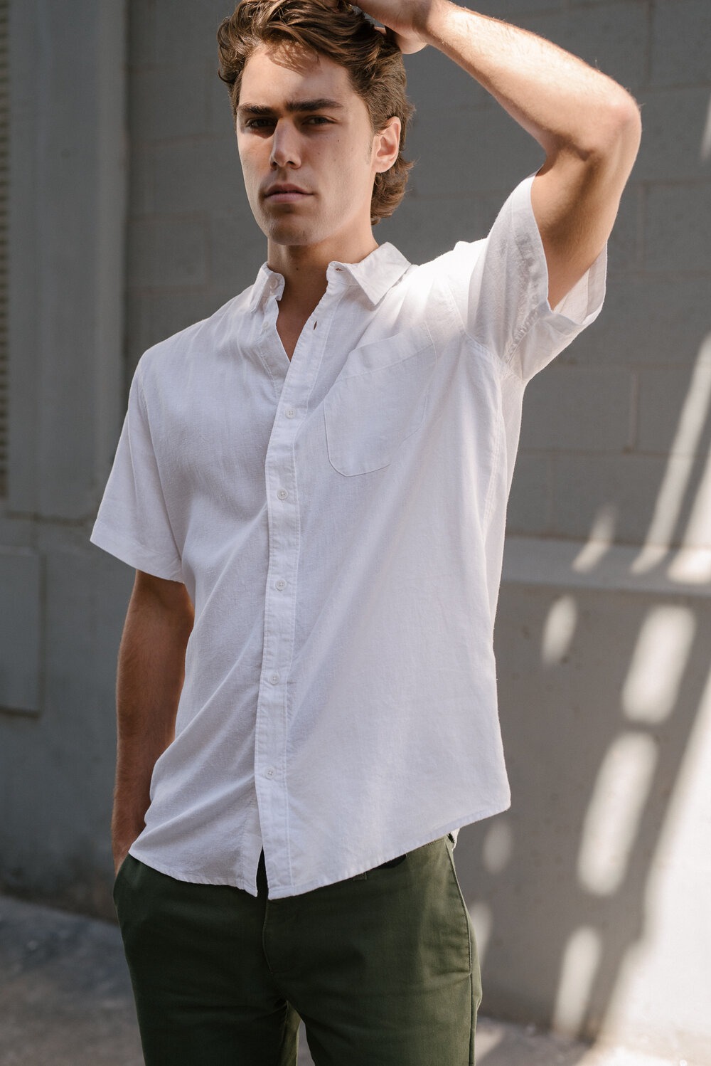 Hemp Clothing Australia - Men's Short Sleeve Newtown Shirt - Hemp