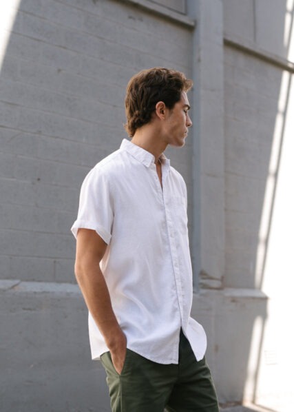 Hemp Clothing Australia - Men's Short Sleeve Newtown Shirt - Image 2