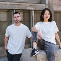 Hemp Clothing Australia Unisex Hemp Boxy Tee in Natural
