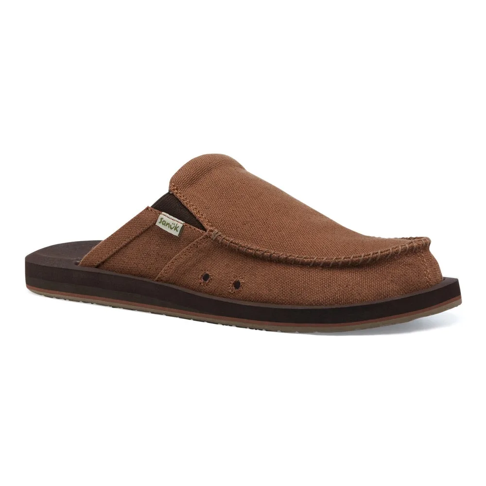 Sanuk Mens hemp slip-on