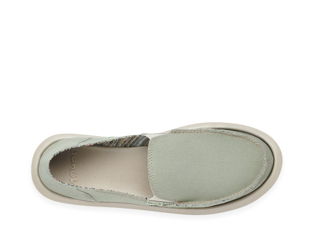 Buy Sanuk - 'Donna' Hemp Surfers - Olive Grey - Hemp Store