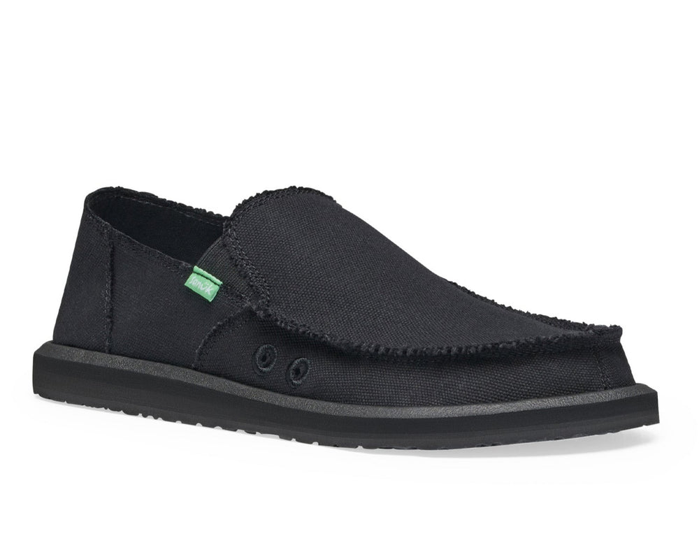 Buy Sanuk - 'Vagabond' Hemp Surfers - Black Online - Hemp Store