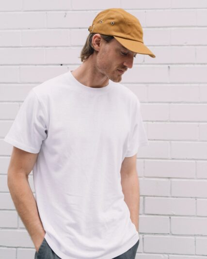 Hemp Clothing Australia - 5-Panel Cap - Golden Brown - Image 2