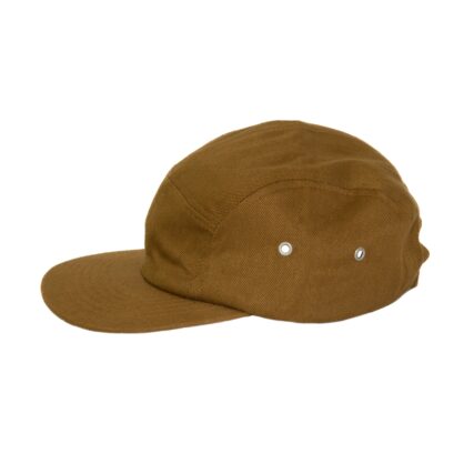 Hemp Clothing Australia - 5-Panel Cap - Golden Brown - Image 3