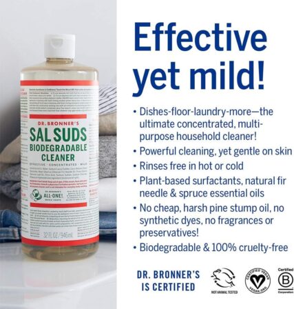 Dr Bronner's - Sal Suds Biodegradable Cleaner 946ml - Image 3