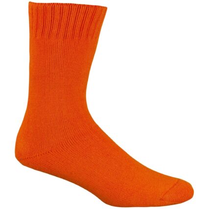 Bamboo Textiles - Extra Thick Socks - Orange Hi Vis