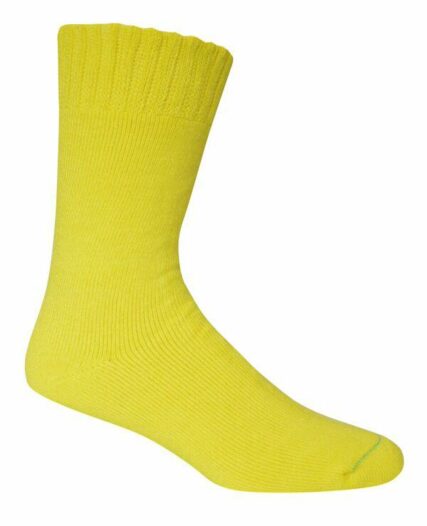 Bamboo Textiles - Extra Thick Socks - Lemon Hi Vis