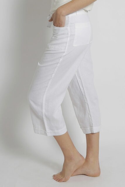 Braintree - Ladies 100% Hemp 3/4 Pants White