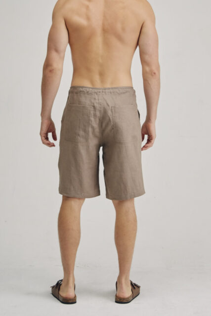 Braintree - Mens 100% Hemp Drawstring Shorts - Brown