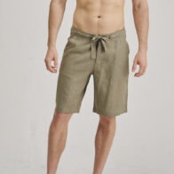 Braintree - Mens 100% Hemp Drawstring Shorts - Khaki