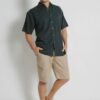 Braintree - Mens Hemp Rayon Short  Sleeve Shirt - Bottle - Image 3