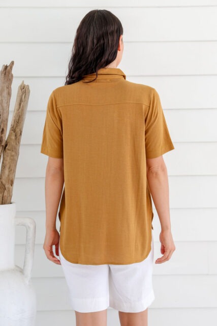 Braintree - Bamboo Jersey Short Sleeve Shirt - Sudan Brown