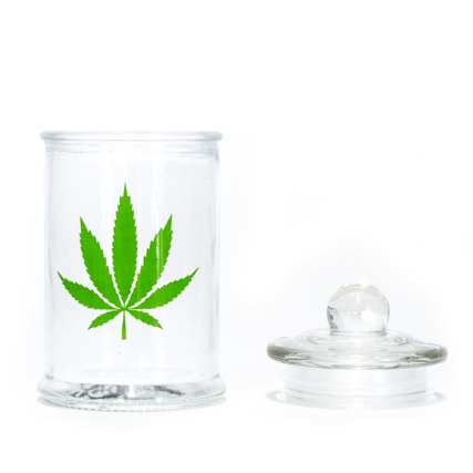 Bad-Ass - Plain Weed Leaf Stash Jar 150ml