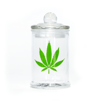 Bad-Ass - Plain Weed Leaf Stash Jar 150ml