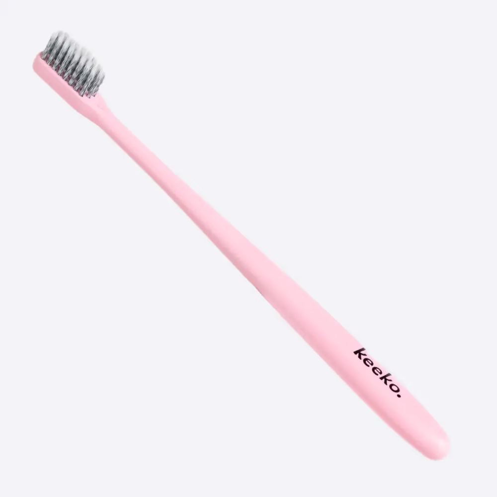 Keeko - Biodegradeable Toothbrush - Pink - Image 2