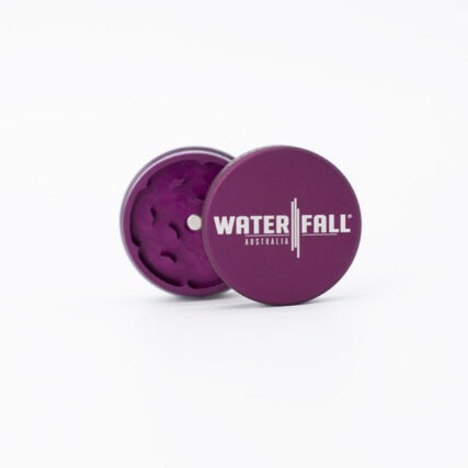 Waterfall - 2 Part Aluminium Grinder 50mm Purple