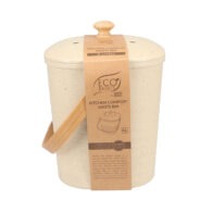 White Magic - Eco Basics Kitchen Compost Bin 4L - Pebble