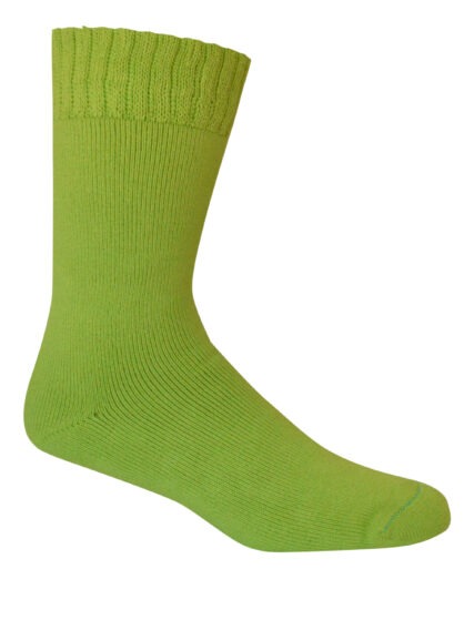 Bamboo Textiles - Extra Thick Socks Hi Vis Lime