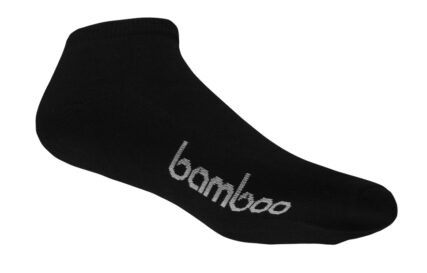 Bamboo Textiles - Ankle Ped Sport Socks Black