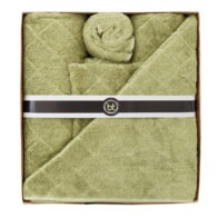 Bamboo Textiles - Large Towel Pack Olive