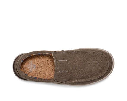 Sanuk - Mens Hangout Hemp Surfers Shoes - Lite Brown - Image 6
