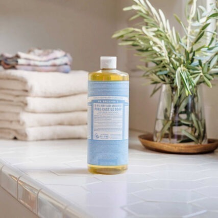 Dr Bronner's - Baby Unscented Pure Castile Soap 946ml - Image 2