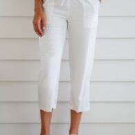 Braintree - Ladies Hemp 7/8 Pants White