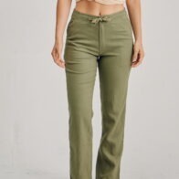 Braintree - Ladies 100% Hemp Drawstring Pants Khaki
