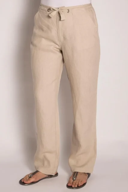Braintree - Ladies 100% Hemp Drawstring Pants Bone